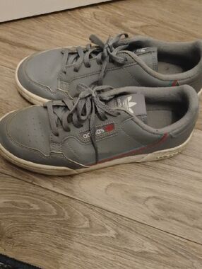 Adidas Gray Low-Top Sneakers Continental